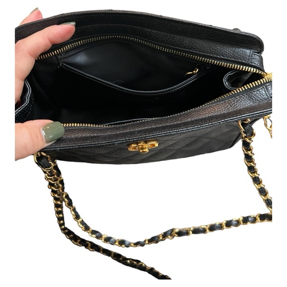 Authentic vintage CHANEL diamond quilted CC Turnlock crossbody bag EXCELLENT! - Picture 11 of 14